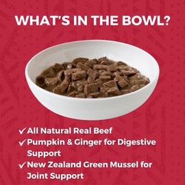 KOHA Minimal Ingredient Beef Stew for Dogs, High Protein Limited Ingredient Dog Food, 12.7oz Cans (Case of 12)