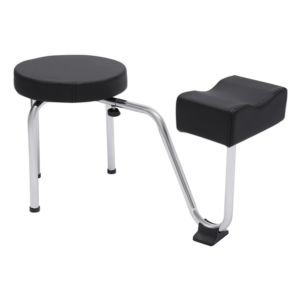 LIECARYAM Pedicure Stool W/Footrest, Height Adjustable Nail Pedicure Stool Leg