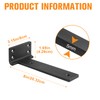 Floating Shelf Brackets 8 inch 6 Pack L Brackets for