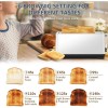 Ultra Wide Long Slot 4-Piece Red Dual Control Toaster 1.5