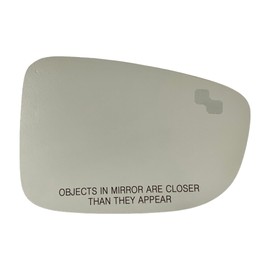 Spieg Passenger Side Mirror Glass for Mazda 3, 6 2014-2016 Heated with Blind Spot Monitoring with Backing Plate | Right Side View Mirror Glass Compatible with OE GJS3691G1