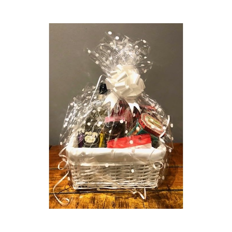 Make Your Own Hamper Kit, WHITE Rectangle Willow Basket which