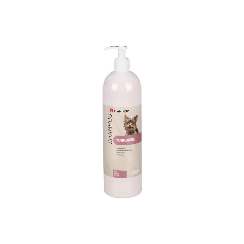 Flamingo Shampoo for Yorkshire Terriers and Other Long-Haired Breeds -