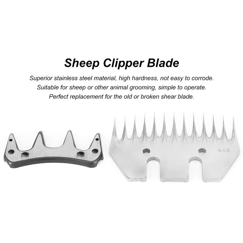 Fdit Sheep Shear Blades, Stainless Steel Shaving Chamber Set for