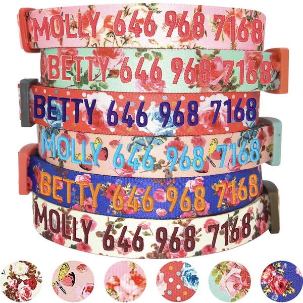Blueberry Pet 7 Patterns Spring Scent Inspired Rose Print Safety