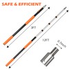 AgiiMan 15FT Reach Telescopic Pole, 3 to 12FT Extension Pole,