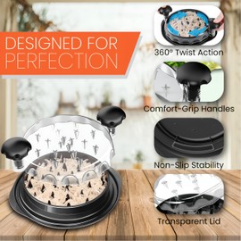 Chicken Shredder Tool Twist Large - 10'' Meat Shredder for Chicken Breast,Visible Kitchen Gadgets Meat Grinder Machine with Brush,Strong Anti-Slip Strip,BPA Free, Suitable for Pork Beef Chicken