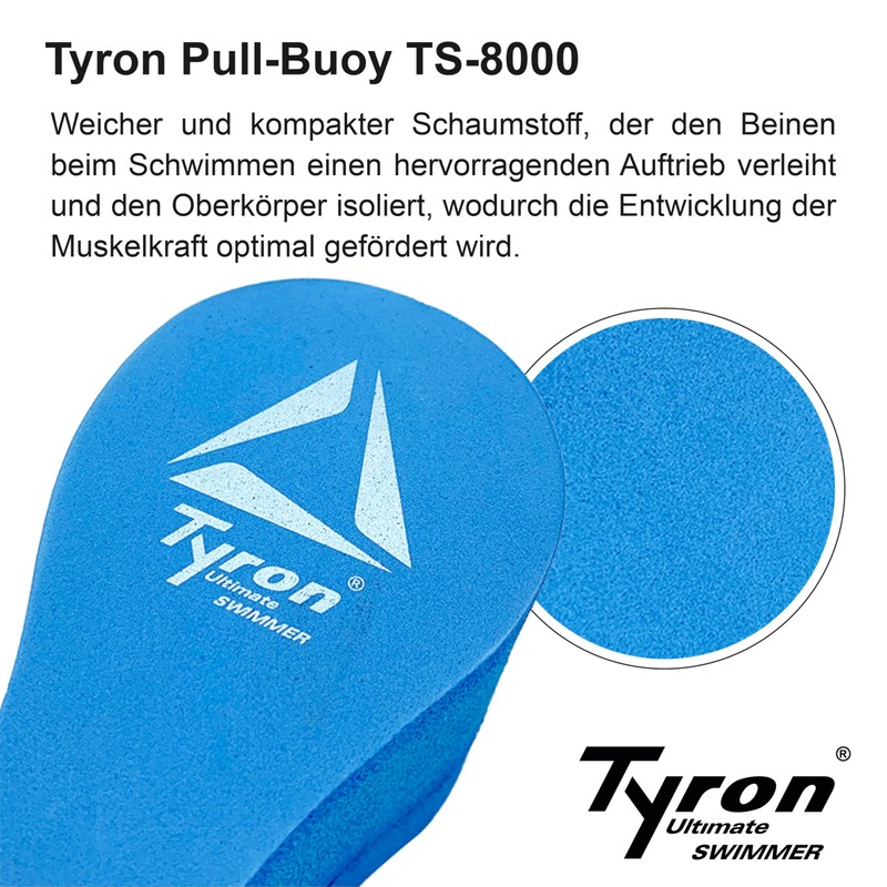 Tyron Pull-Buoy TS-8000 Swimming Aid Soft and Durable Foam Construction