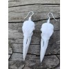 Raven Skull Faux Replica Earrings With Hook