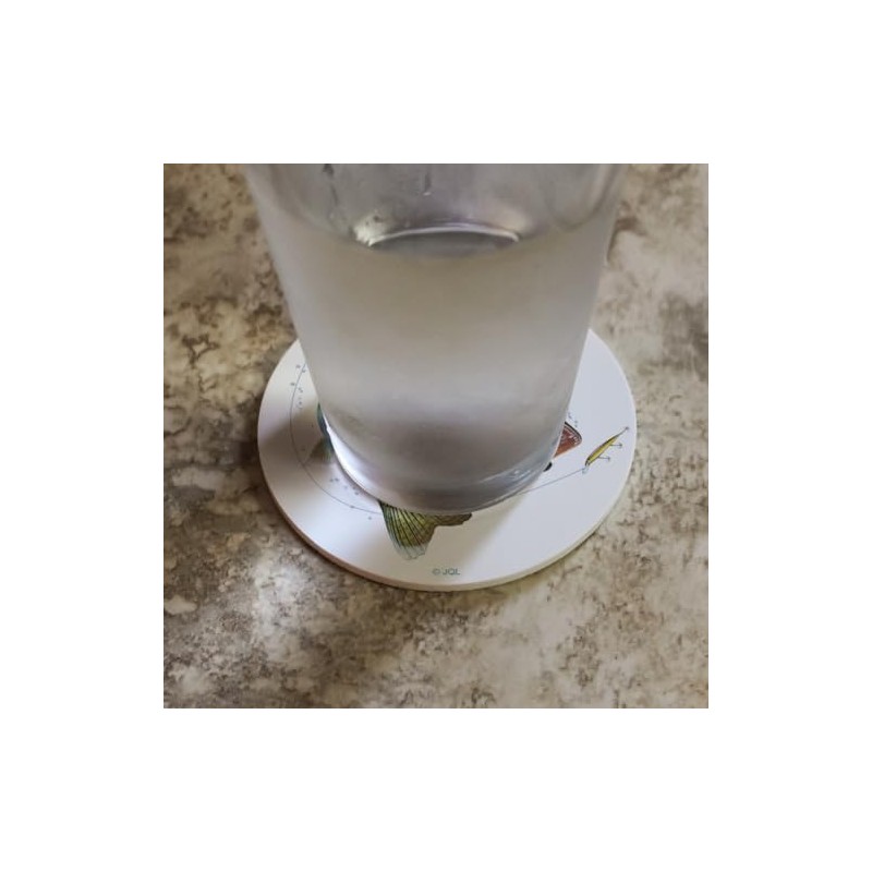 Walleye Fishing 7 Novelty Coaster Set