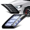 EPARTS Smoke Lens White LED Front Bumper Side Marker Parking