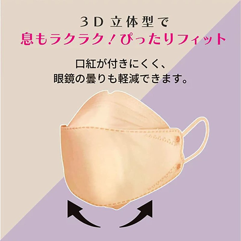 [NISHIKIN] 【2個セット】 ブリリアント メイクアップマスク 3D立体 チークの代わりにうるツヤマスク ベージュ 8枚入 2色×4枚 02