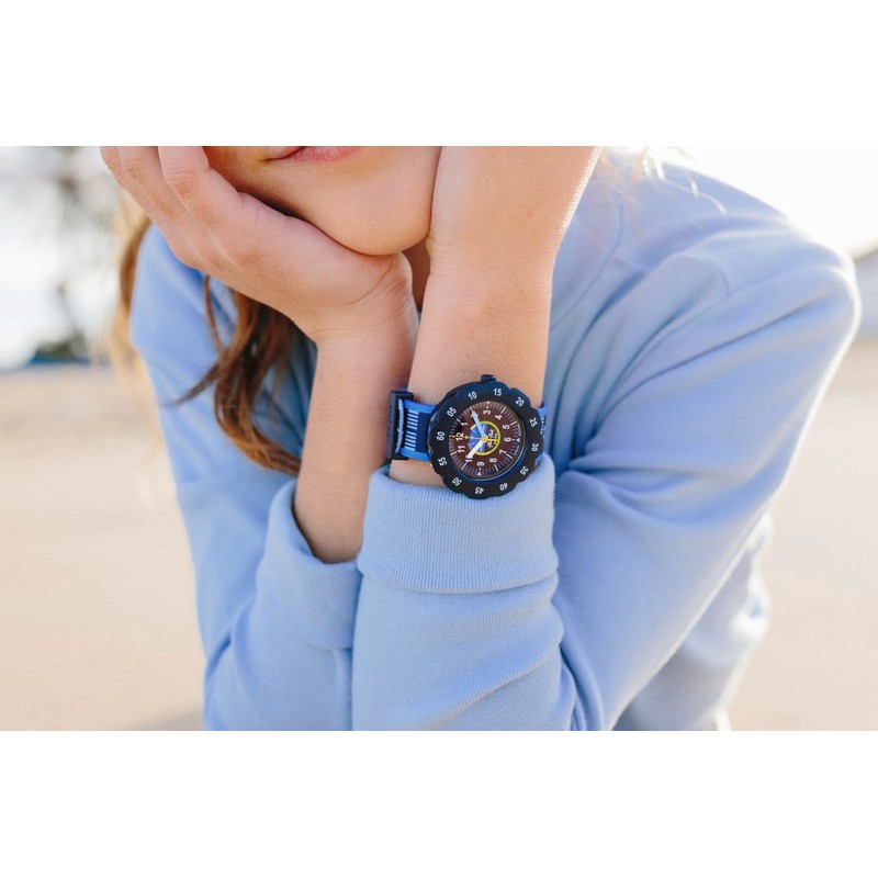 Flik Flak Unisex Kids Watch Casual Blue Bio-sourced Quartz Take