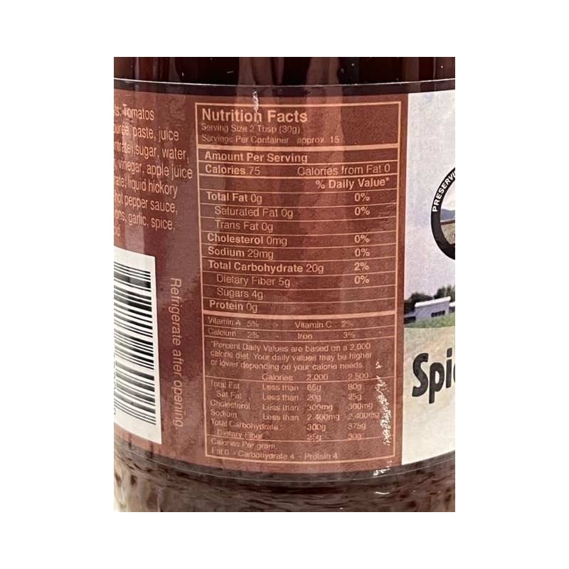 Spring Valley Farms BBQ Sauce 16 oz All Natural (Spicy