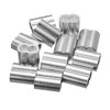 uxcell 3/8"(10mm) Aluminum Crimping Loop Sleeve, Double Hole Cable Ferrule