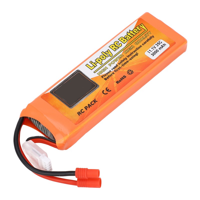 11.1V 3000mAh 35C Lithium Battery with Banana 3.0 Plug Long