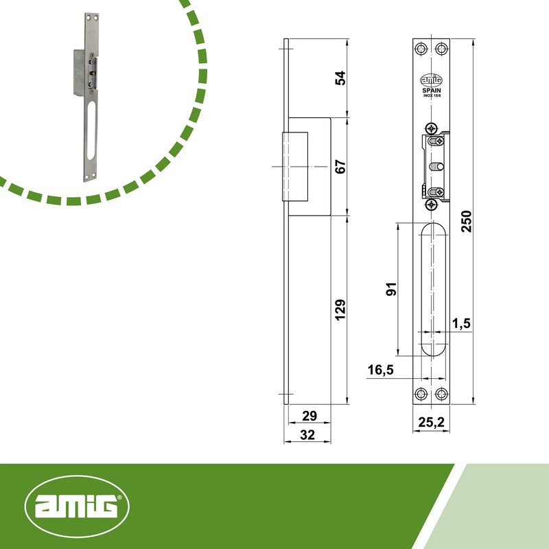 Amig - Electric Door Opener | Mod.40 | 250 x