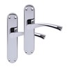 HANDLEZONE® 1 Pair of Lobo Polished Chrome Lever Latch Door