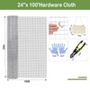 Tongmo 24" x 100' Hardware Cloth, 1inch Mesh Galvanized Chicken