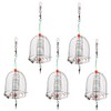 Kisangel 5pcs Metal Bait Cage Fish Traps Method Cage Feeder