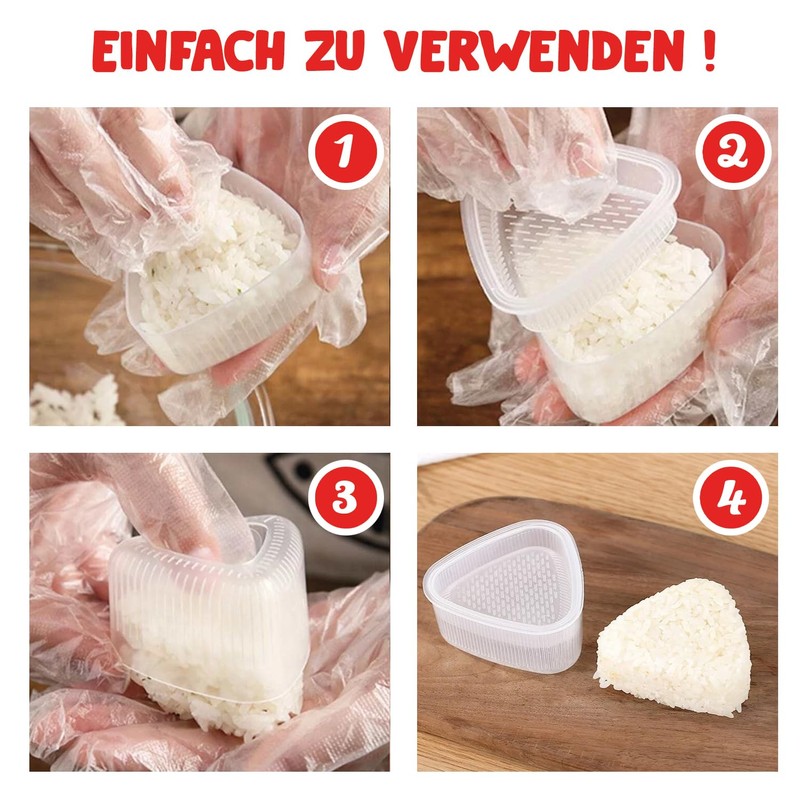 Onigiris Takonashi® Triangle Sushi Onigiri Making Molds Easy Making Sushi