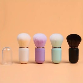 Compact Mini Travel Makeup Brush Set (Purple)