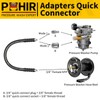 POHIR 2FT Pressure Washer Whip Hose 4800psi 3/8'' Steel Wire
