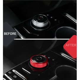 YOUTOOCAR Aluminium Alloy Gear Control Knob Cover Compatible with Kia K5 2021-2024 Accessories(Blue)