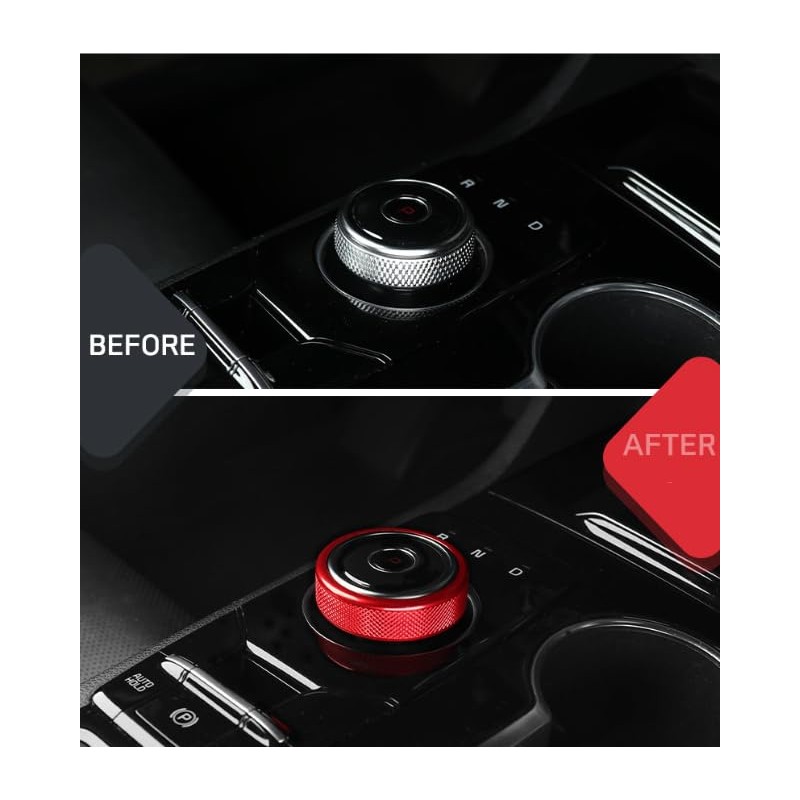 YOUTOOCAR Aluminium Alloy Gear Control Knob Cover Compatible with Kia