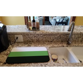 Caroline's Treasures CK7999DDM Neutrois Pride Dish Drying Mat Absorbent Dish Drying Mat Pad for Kitchen Counter Dish Drainer Mat for Countertop, 14 x 21", Multicolor