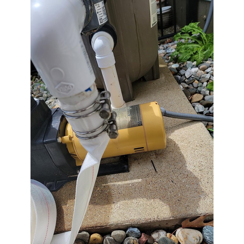 Pool Backwash Hose 2-1/2” × 100 ft Heavy Duty PVC