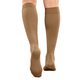 mediven angio 20-30 mmHg calf closed toe Compression Socks, Black, III, Standard
