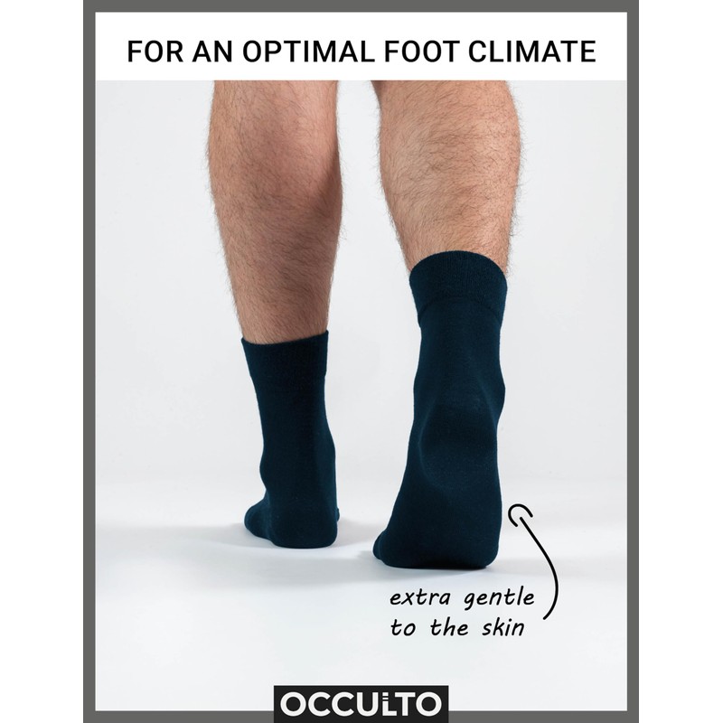 Occulto Men 100% Cotton Socks Pack of 10-20 (Model: Ingo)