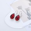 Yheakne Vintage Teardrop Ruby Drop Earrings Red Teardrop Earrings Ruby