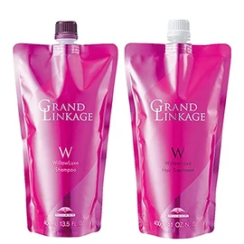 Milbon Grand Linkage Willow Luxe Shampoo 400mL + Treatment 400g Refill Set