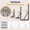 Yarssihha 12 Inch Folding Shelf Bracket, 4 Pack Heavy Duty