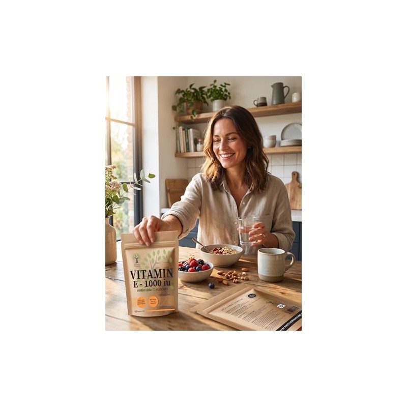 Mother Nature Vitamin E 1000 IU Softgels - Natural Source