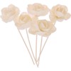 5Pcs Diffuser Sticks Wood Chinese Rose Flower Rattan Reed Essential