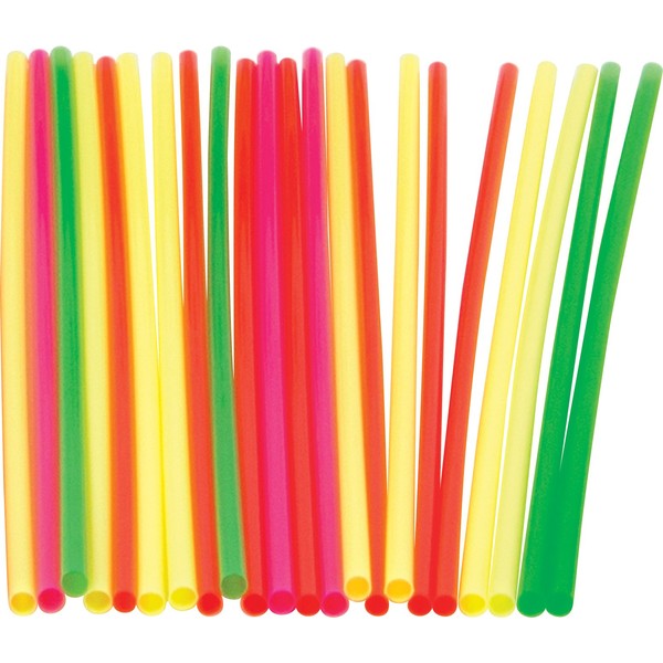 Cell-O-Core BS808NEON Assorted Collins Straw, 8" Length (10 Packs of 500)