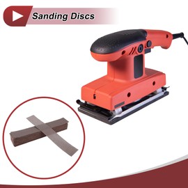 HEROFFIX 50 Pcs Car Wood Sanding Discs Smoothing Hook & Loop Sandpaper for Woodworking, Automotive Refinishing 16.54"x2.76" 120 Grit Brown Aluminum Oxide