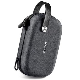 UGREEN Organizador para Cables Cargadores, Funda de Disco Duro Externo 2.5", Estuche con Cremallera y Bolsillos, para Tarjetas SD/TF, USB Hubs, Auricu