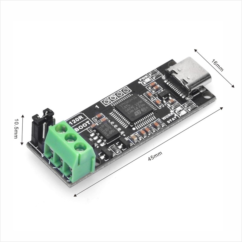 KOOKYE MKS CANable 2.0 USB-C to CAN Adapter Analyzer, Supports