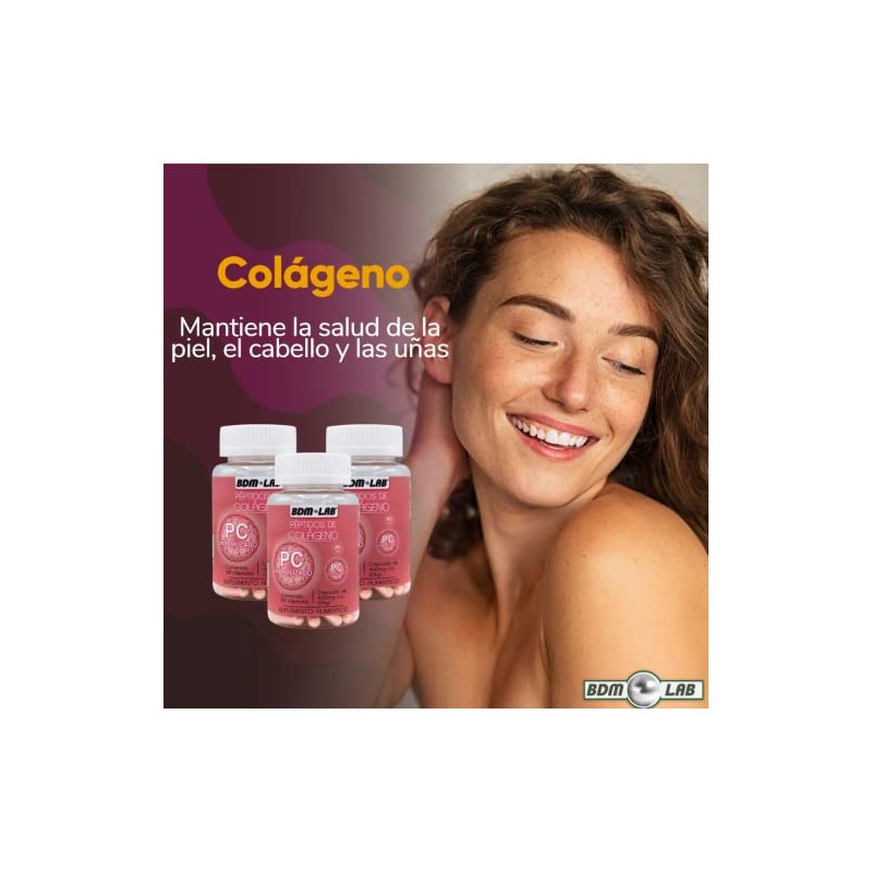 BDM LAB Péptido de Colágeno Omega 3-6-9 2x1 60 cápsulas