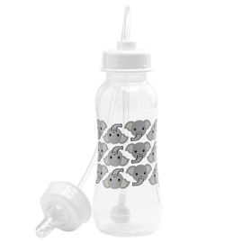 Hands-Free Baby Bottle - Anti-Colic Self Feeding Baby Bottle System 9 oz (1 Pack - Elephant)