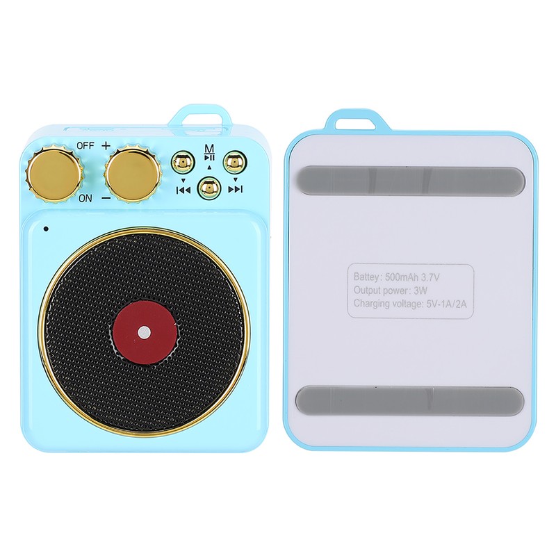 DC 3.7V Retro Bluetooth 5.0 Speaker with Smart Audio Voice