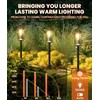 ALFIOT Solar Pathway Lights Outdoor, 8 Pack Bright Solar Lights
