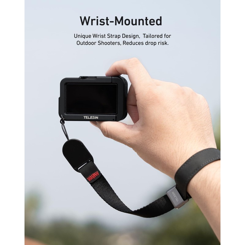 TELESIN 54g Ultra-Light Camera Cage for DJI Action 5 Pro