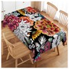 Walmsco Tablecloth Carp Peony Flowers Decor For Dining Room Kitchen