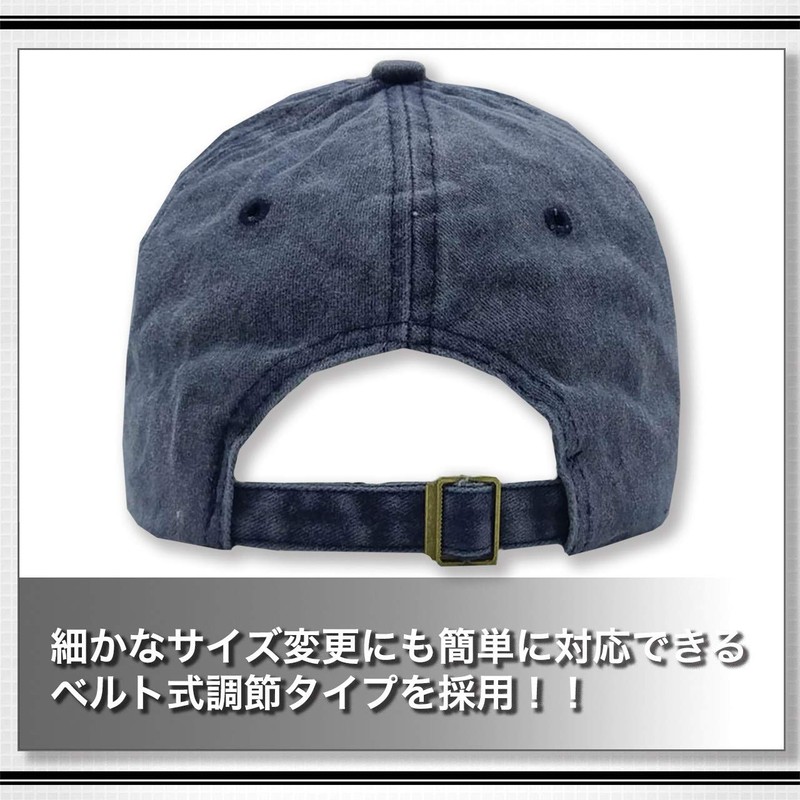 WHITE FANG CA225 Men's Vintage Damaged Cap Shark Shark Funny