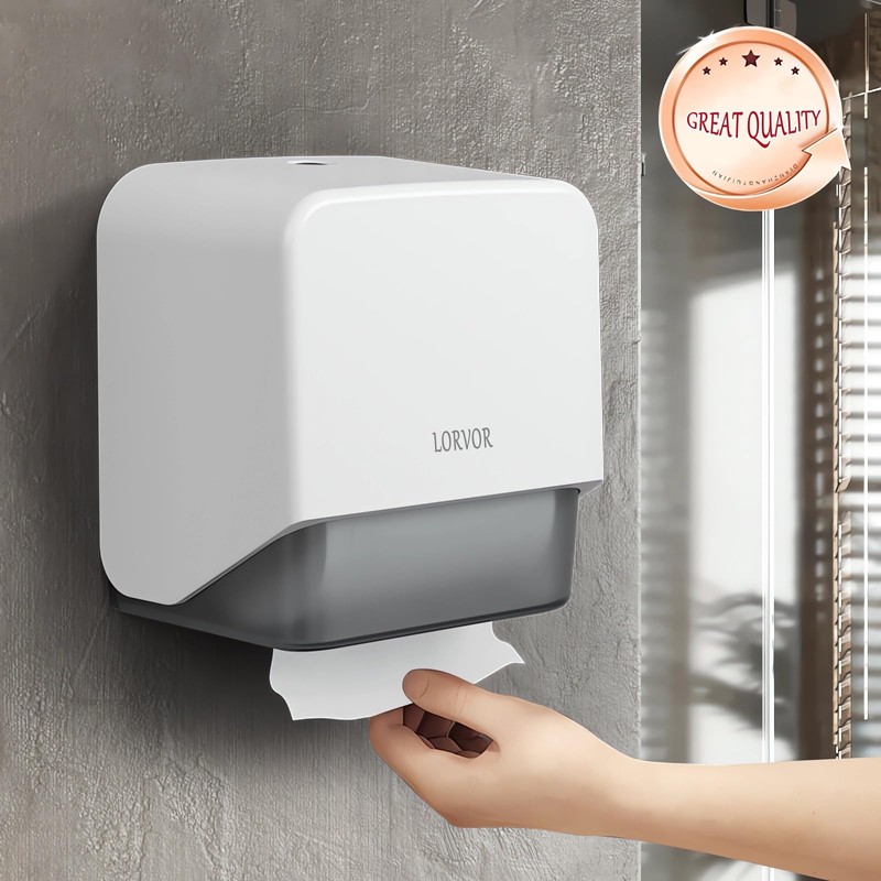 Small Waterproof Toilet Paper Holder for RV Boat TP Roll,